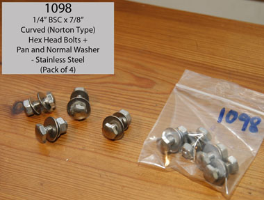 Curved Head 7/8" bolts
